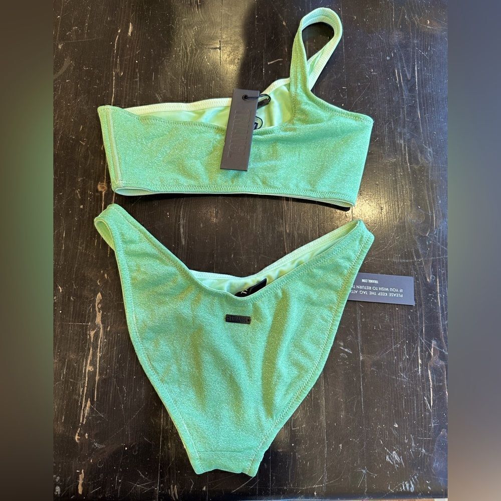 TRIANGL MELROSE NORMAL LIME SPARKLE NO BAG 💚 NWT - Picture 4 of 4